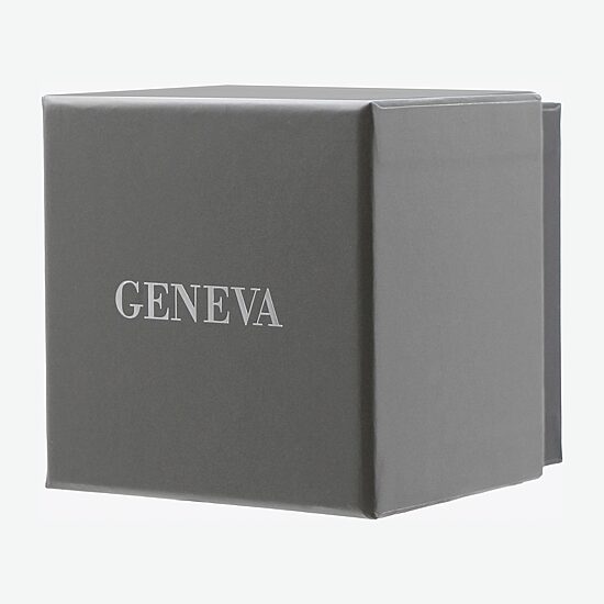 Geneva Mens Silver Tone Bracelet Watch Mac8181jc