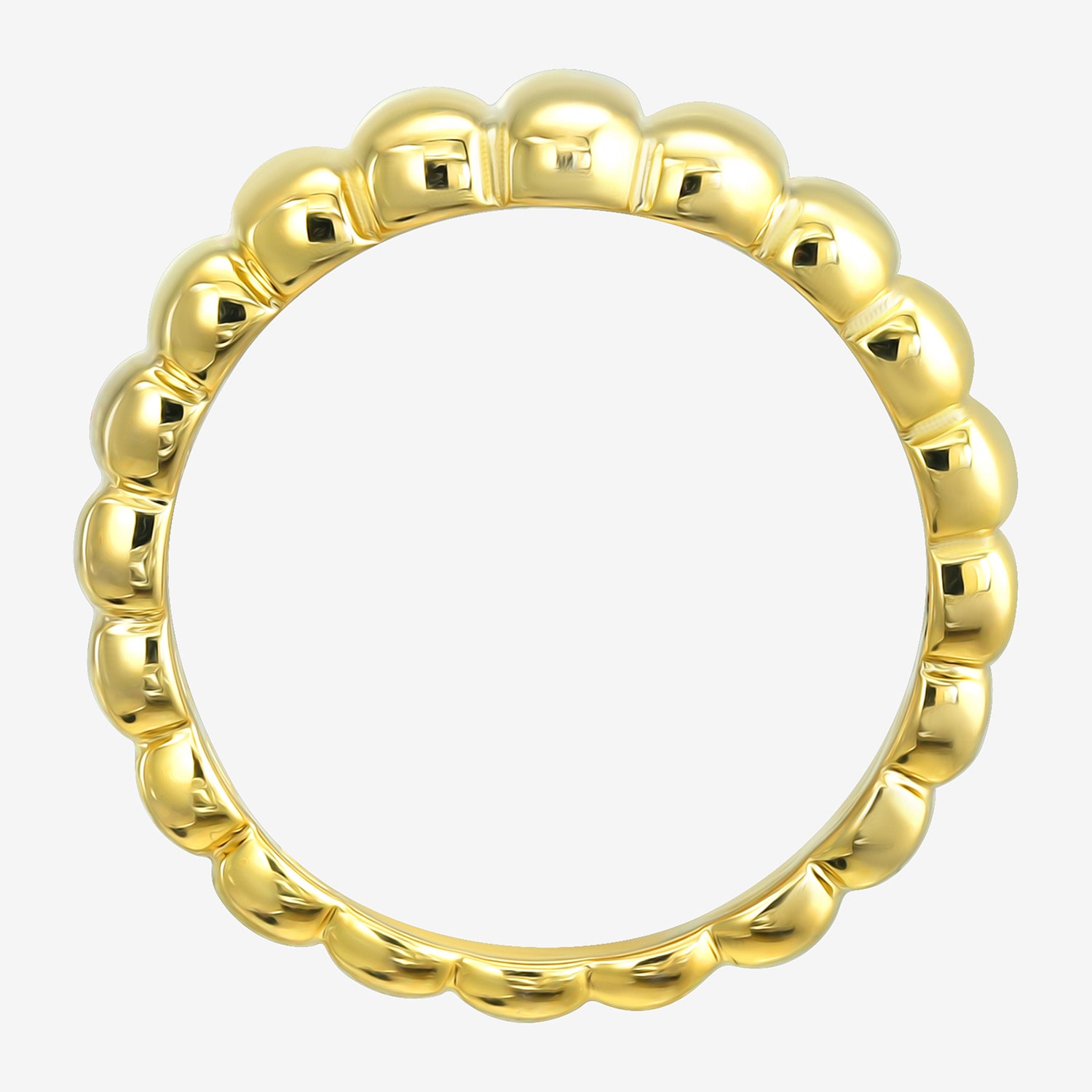 Silver Addiction Womens 11.5MM 14K Gold Over Band