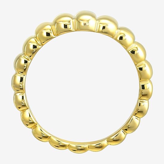 Silver Addiction Womens 11.5MM 14K Gold Over Silver Band