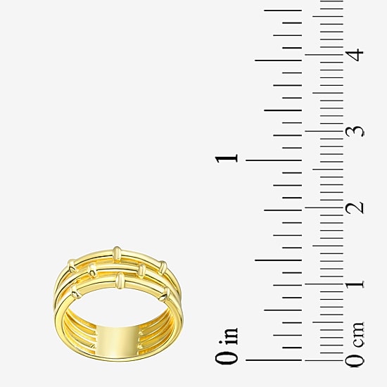 Silver Addiction Girls 8.5MM 14K Gold Over Silver Band