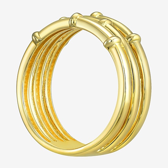 Silver Addiction Girls 8.5MM 14K Gold Over Silver Band