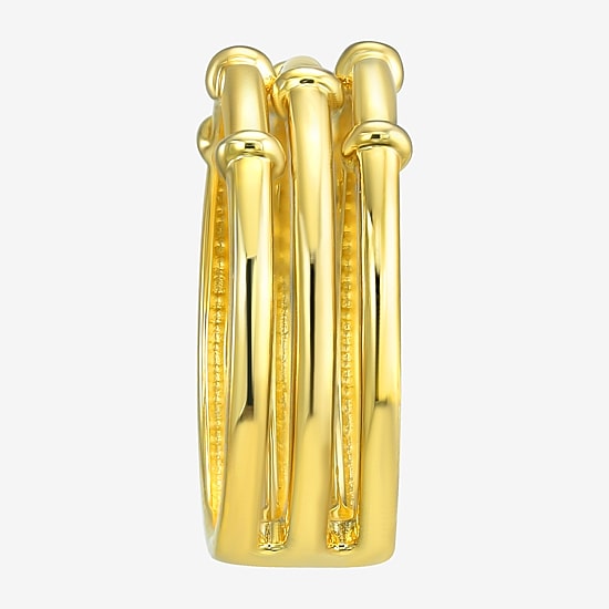 Silver Addiction Girls 8.5MM 14K Gold Over Silver Band