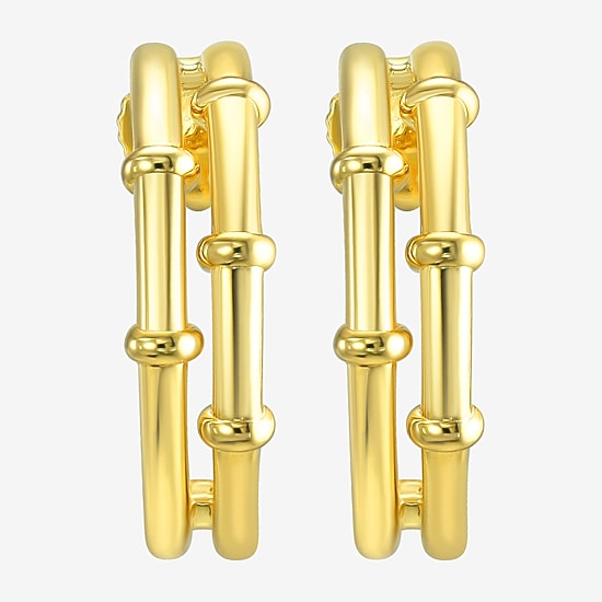 Silver Addiction 14K Gold Over Silver 17.8mm Stud Earrings