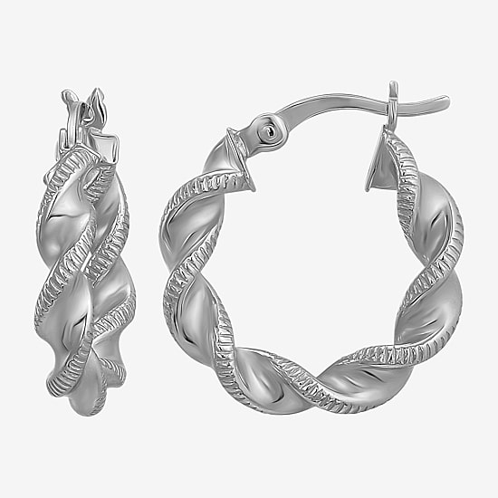 Womens Sterling Silver Round 3 Pair Earring Set