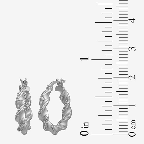 Womens Sterling Silver Round 3 Pair Earring Set