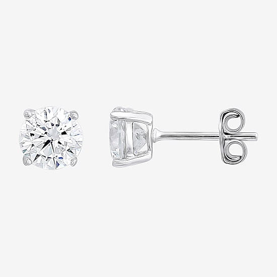 Womens Sterling Silver Round 6 Pair Earring Set