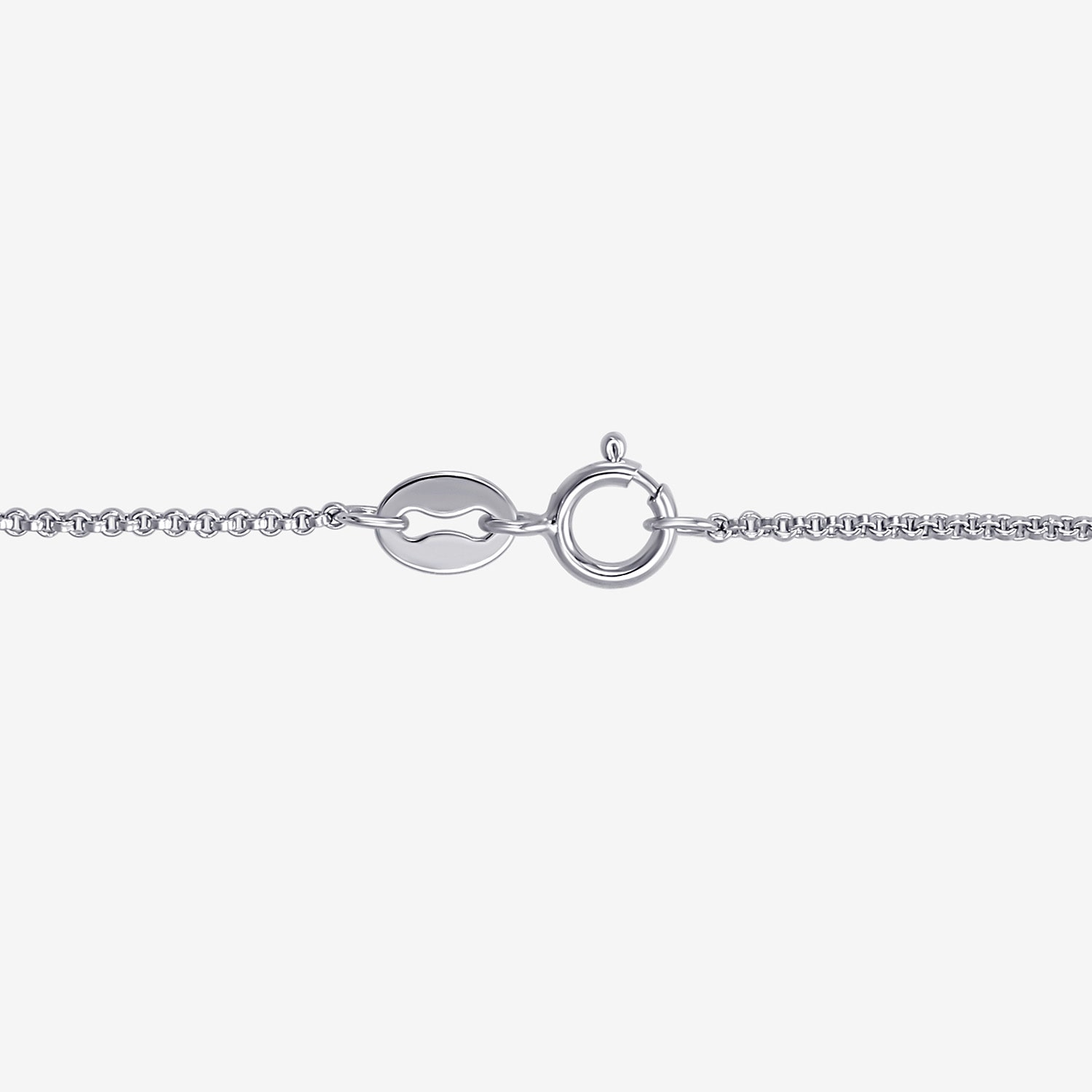 Womens Sterling Silver Heart 18 Inch Pendant Necklace
