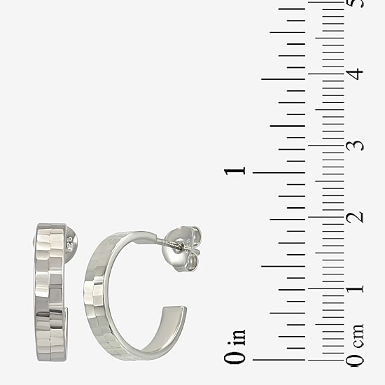 Sterling Silver 18mm Stud Earrings