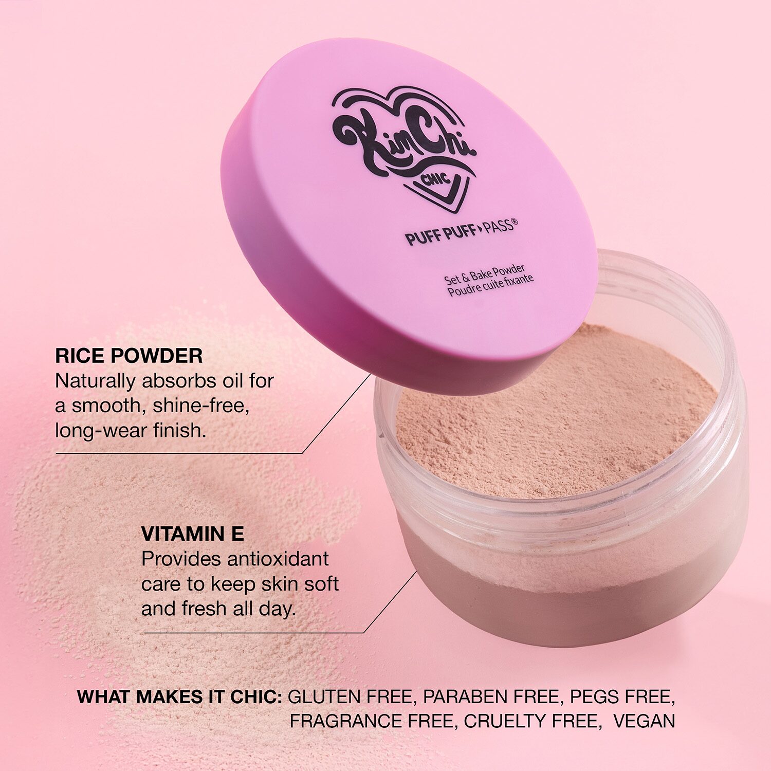 KimChi Chic Beauty Puff Pass Set & Bake Powder