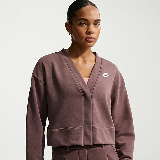 Nike Womens V Neck Long Sleeve Cardigan