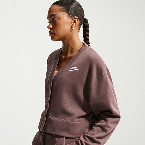 Nike Womens V Neck Long Sleeve Cardigan