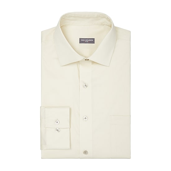 Van Heusen Ultra Flex Mens Regular Fit Wrinkle Free Long Sleeve Dress Shirt