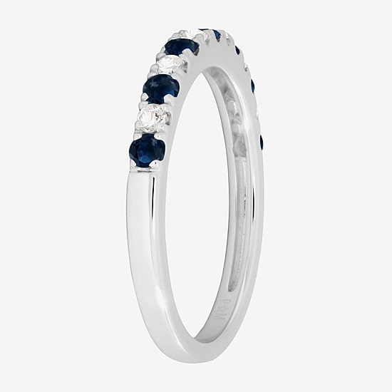 1/6 CT. T.W. Genuine Gemstone 10K Gold Wedding Band