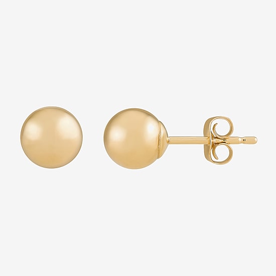 14K Gold 5mm Ball Stud Earrings