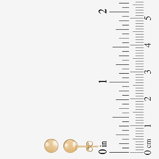 14K Gold 5mm Ball Earrings