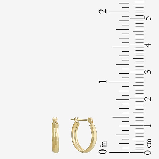 14K Gold Small Hoop Earrings 