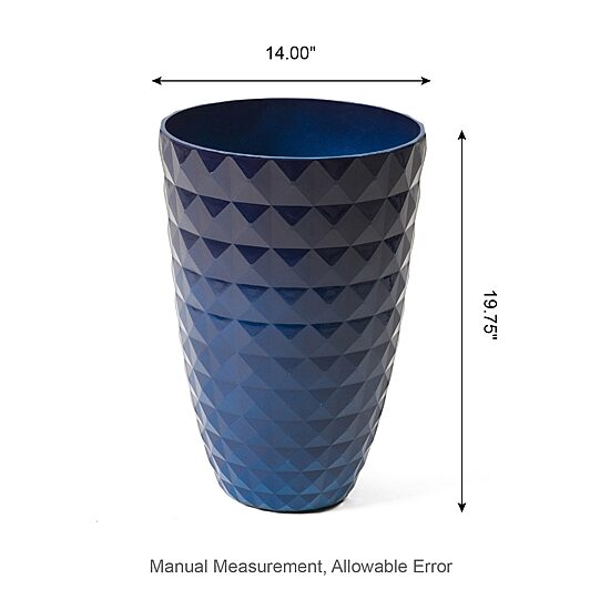 Glitzhome Set Of 2 Plastic Pot Planters