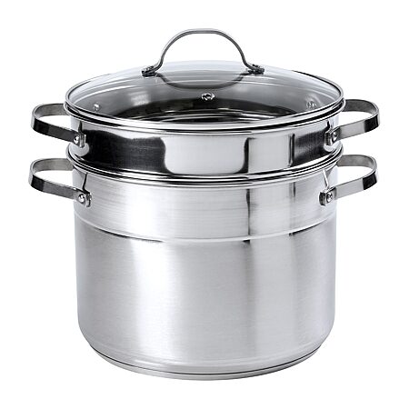 IMUSA 8-qt. Aluminum Stockpot with Lid IMU-00080T, Color: Silver