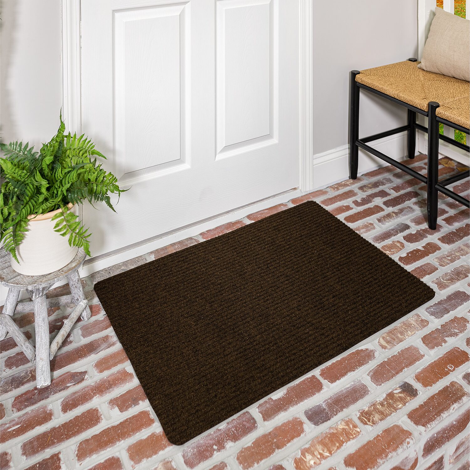 Mohawk Home Ribbed Utility Indoor Outdoor Rectangular Doormat