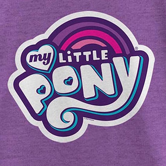 Little & Big Kid Girls Crew Neck Short Sleeve Slim Fit My Little Pony Graphic T-Shirt