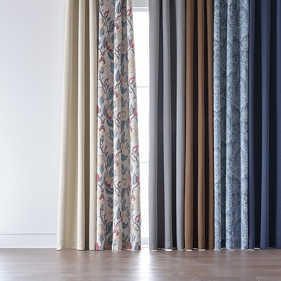 Broadhaven Geneva Print Grommet Top Blackout Single Curtain Panel