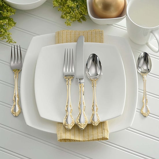 Oneida Golden Mandolina 45-pc. 18/10 Stainless Steel Flatware Set