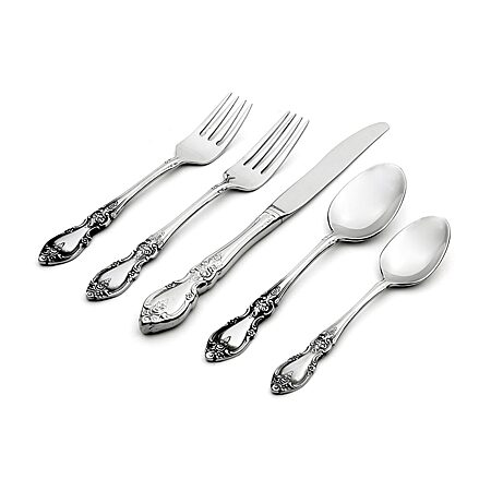 Cambridge Apex Satin Mirror 20-pc. Flatware Set, Color: Silver