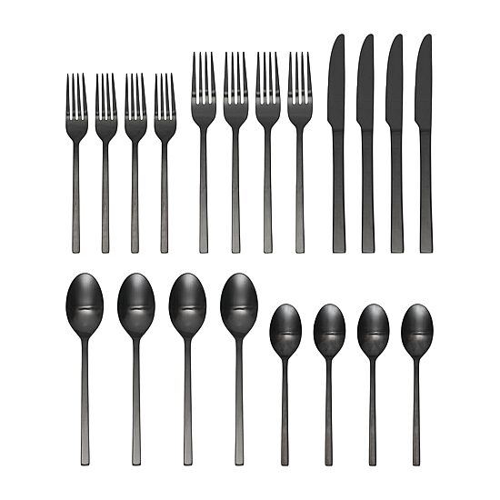 Oneida Allay Midnight 20-pc. Flatware Set