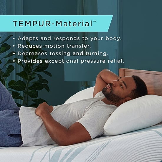 TEMPUR-Adapt 11" Medium Hybrid Tight Top - Mattress + Box Spring