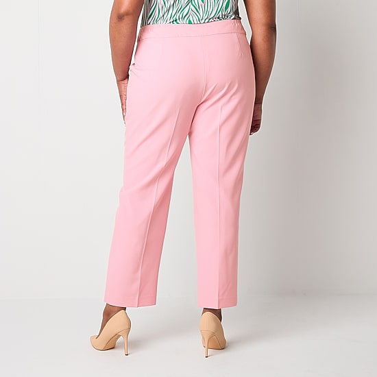 Black Label by Evan-Picone Womens Plus Classic Fit Straight Suit Pant