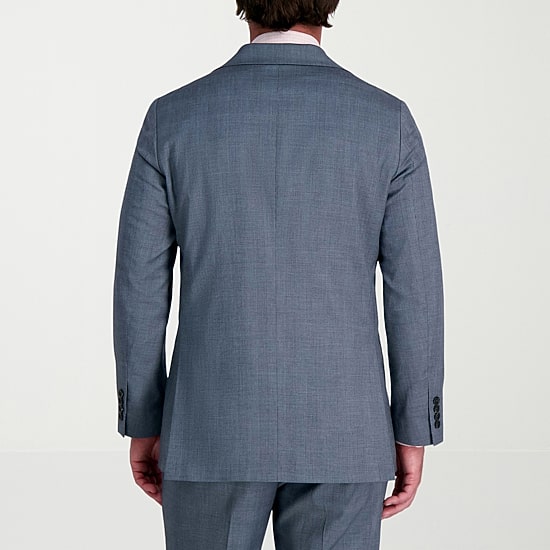 Haggar JMH Tailored Glen Plaid Mens Stretch Fabric Modern Fit Suit Jacket