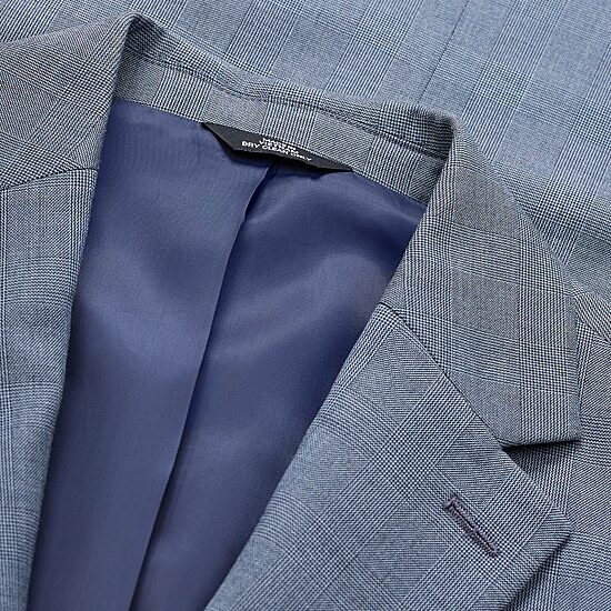 Haggar JMH Tailored Glen Plaid Mens Stretch Fabric Modern Fit Suit Jacket