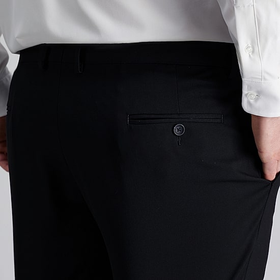 Haggar JMH Tailored Mens Big and Tall Stretch Fabric Modern Fit Flat Front Suit Pant