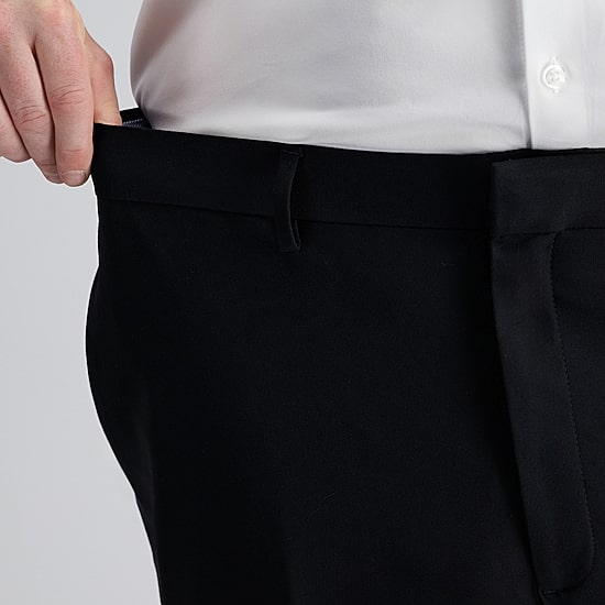 Haggar JMH Tailored Mens Big and Tall Stretch Fabric Modern Fit Flat Front Suit Pant