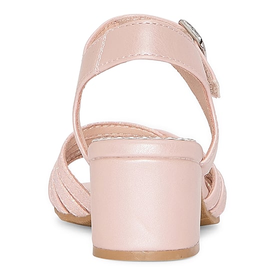 Christie & Jill Little & Big Kid Girls Grace Round Open Toe Block Heel Pumps