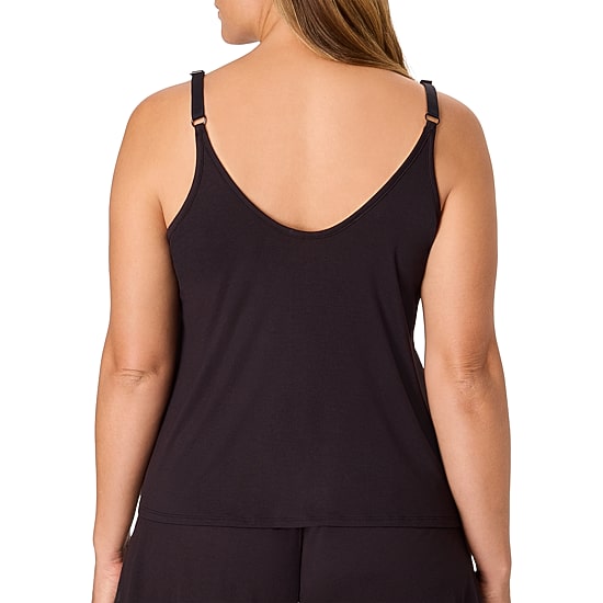 Bali Breathe Womens V Neck Sleeveless Pajama Top