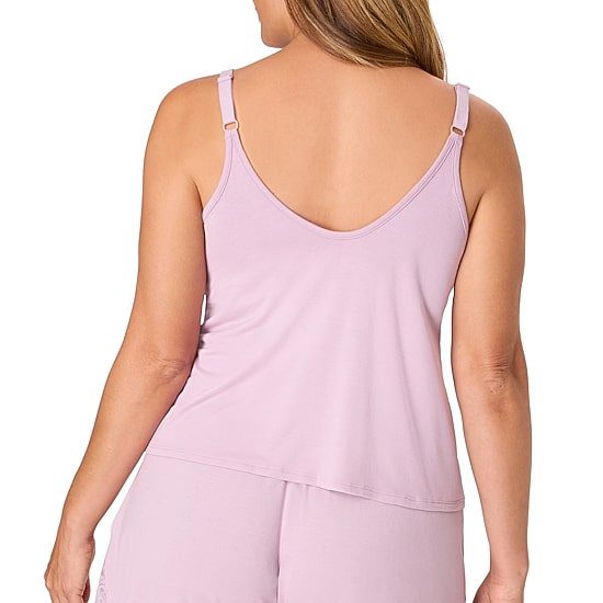 Bali Breathe Womens V Neck Sleeveless Pajama Top