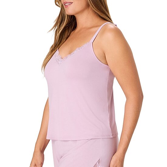 Bali Breathe Womens V Neck Sleeveless Pajama Top
