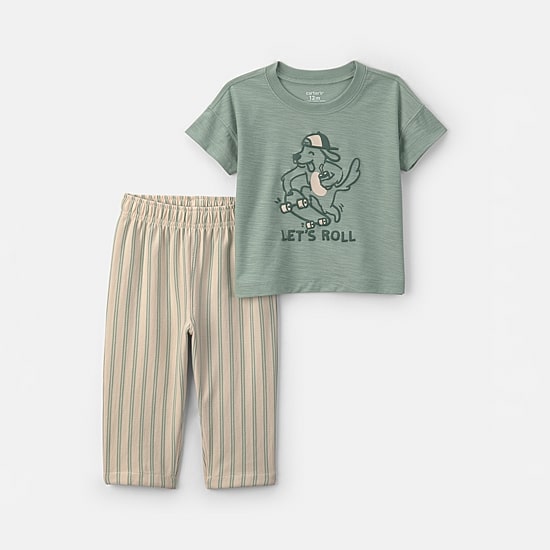 Carter's Baby Boys Jersey 2-pc. Pant Set
