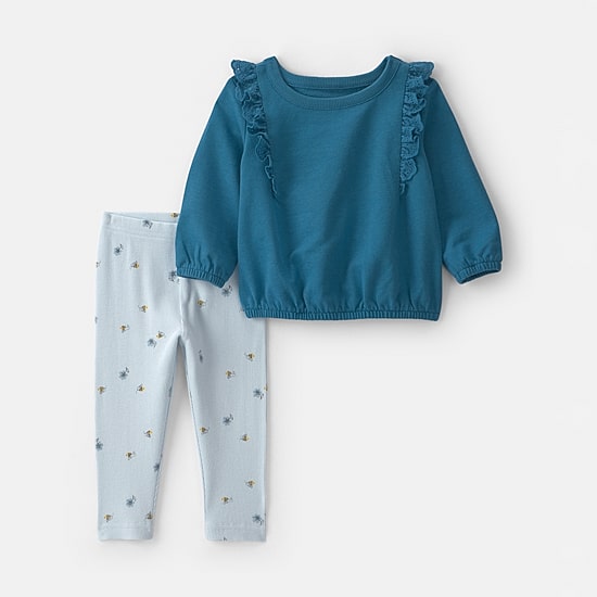 Carter's Baby Girls French Terry 2-pc. Legging Set