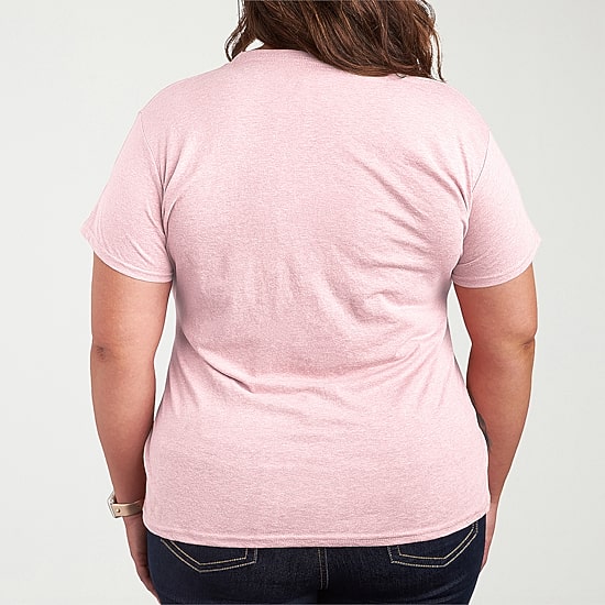 Tdwp Fashion Sketchbook Womens Plus Crew Neck Short Sleeve T-Shirt