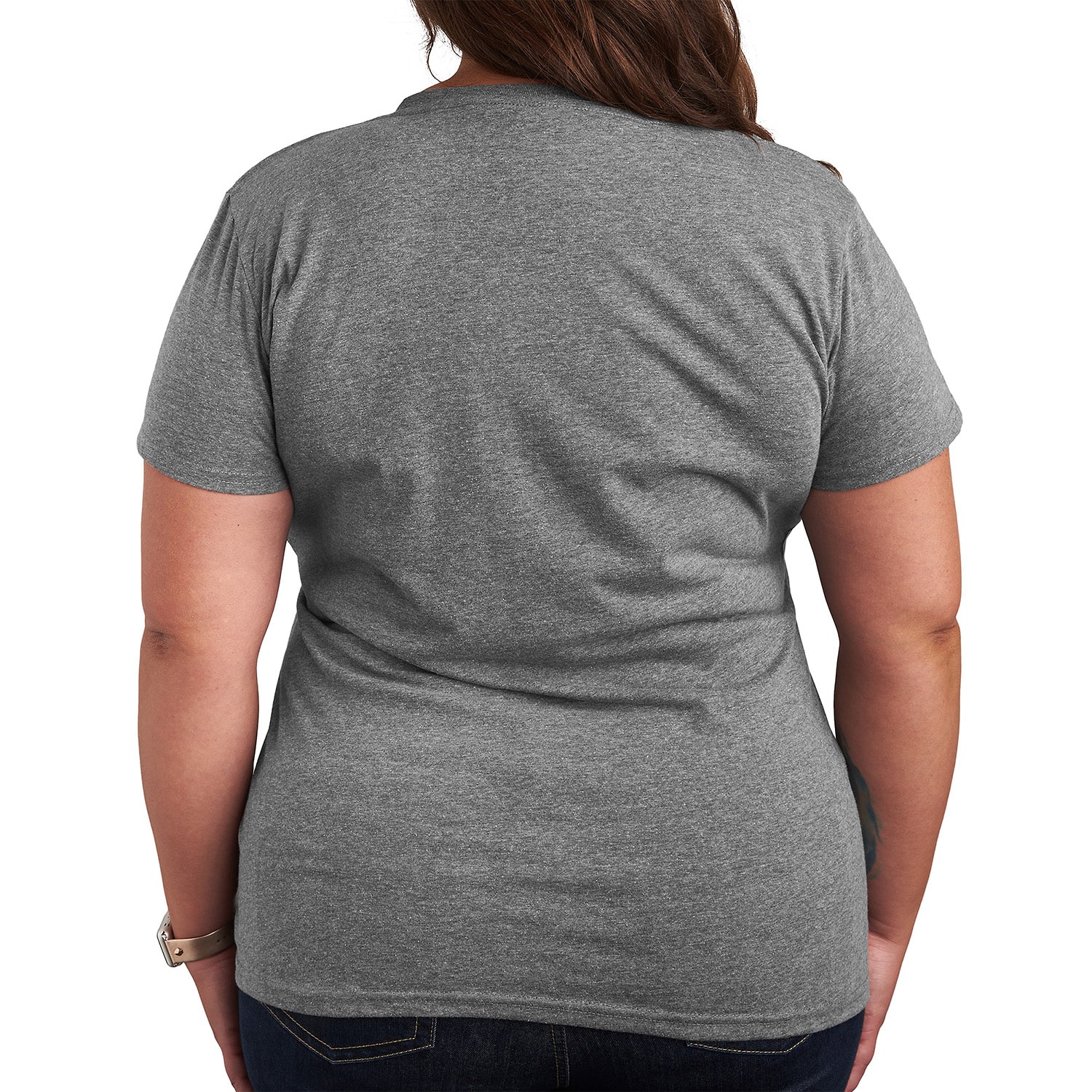 Daisy Peace Womens Plus Crew Neck Short Sleeve Duck T-Shirt