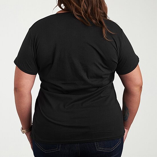 Coke Bottle Checks Womens Plus Crew Neck Short Sleeve T-Shirt