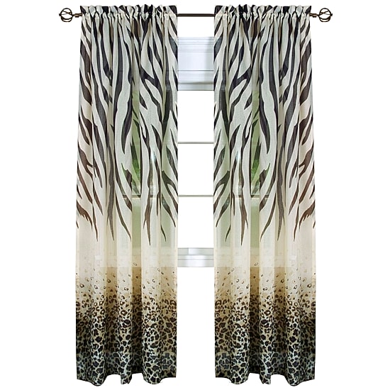 Kenya Rod Pocket Sheer Single Curtain Panel