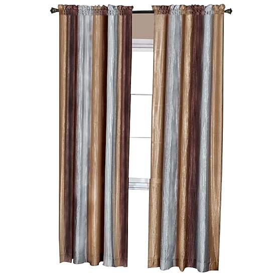 Ombre Rod Pocket Light-Filtering Single Curtain Panel