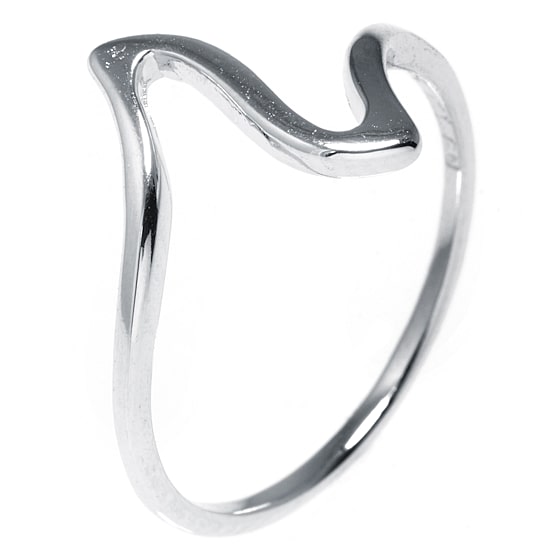 Silver Treasures Womens Sterling Silver Band