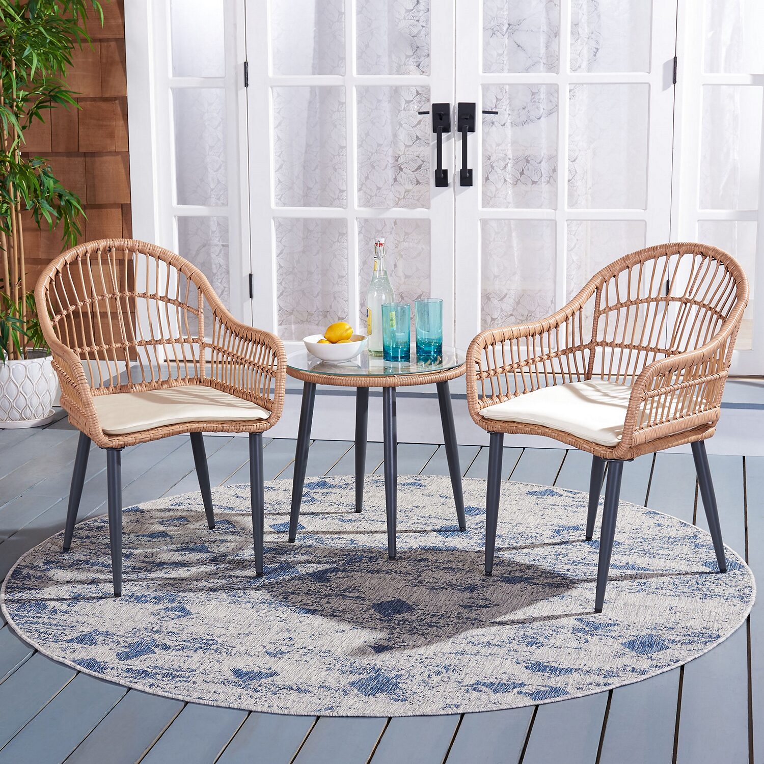 Safavieh Berlen Patio Collection 3-pc. Bistro Set