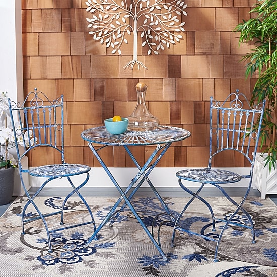 Safavieh Belen Patio Collection 3-pc. Bistro Set Folding