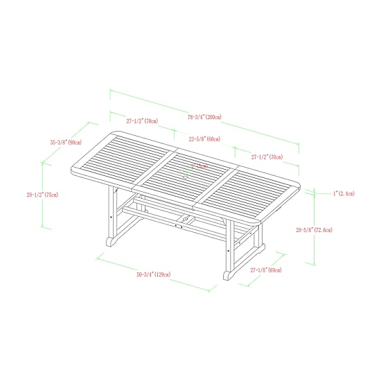 Catania Extendable Patio Dining Table