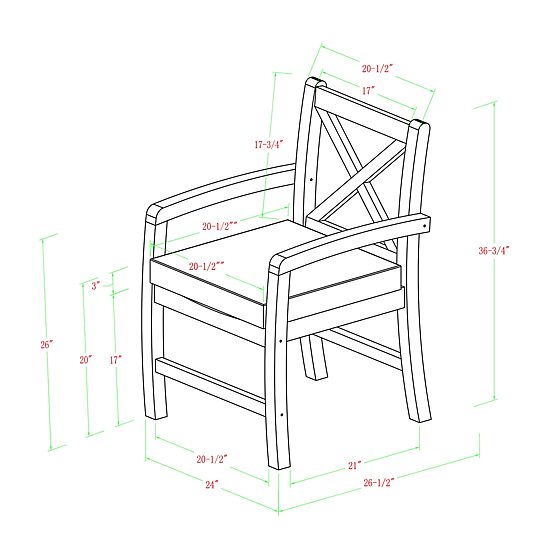 Catania Collection Patio Dining Chair-Set of 2